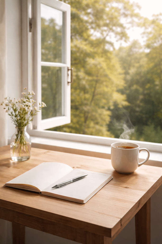 preplavljenost mislima i unutrašnji nemir – miran ambijent pored prozora